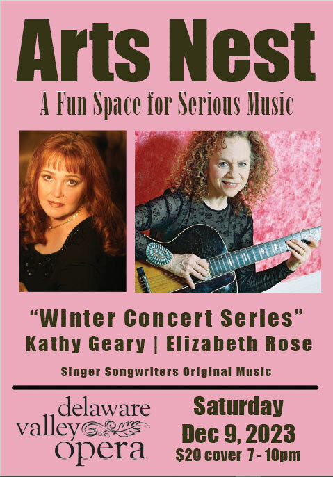 Kathy Geary and Elizabeth Rose will perform at The Nest on Saturday, December 9.